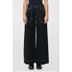 Ética Women Matis Wide Leg Pant in Black Onyx